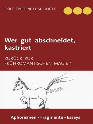 cover image of Wer gut abschneidet, kastriert